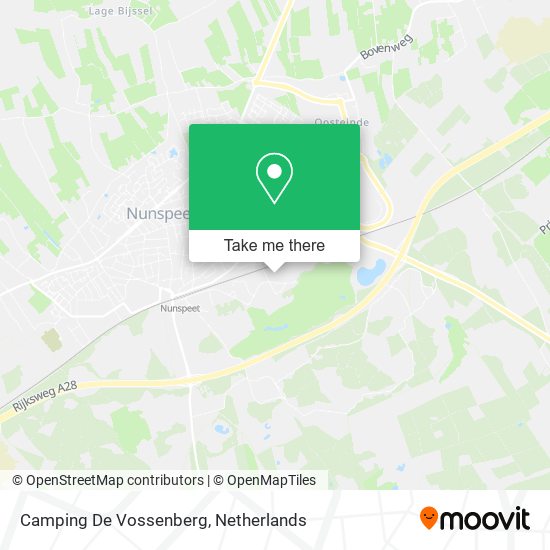 Camping De Vossenberg map