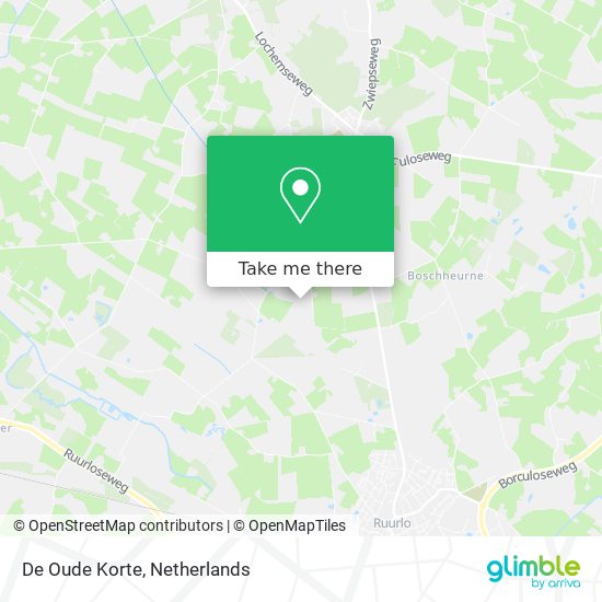 De Oude Korte map