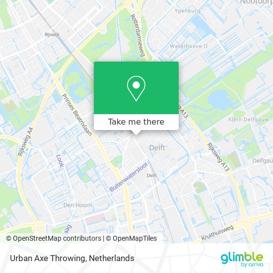 Urban Axe Throwing map