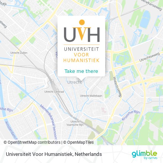 Universiteit Voor Humanistiek Karte