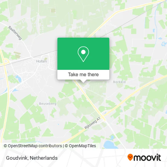 Goudvink map