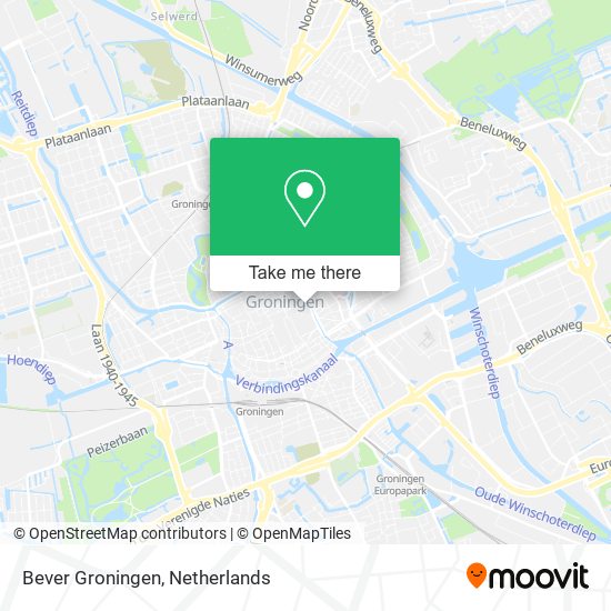 Bever Groningen map