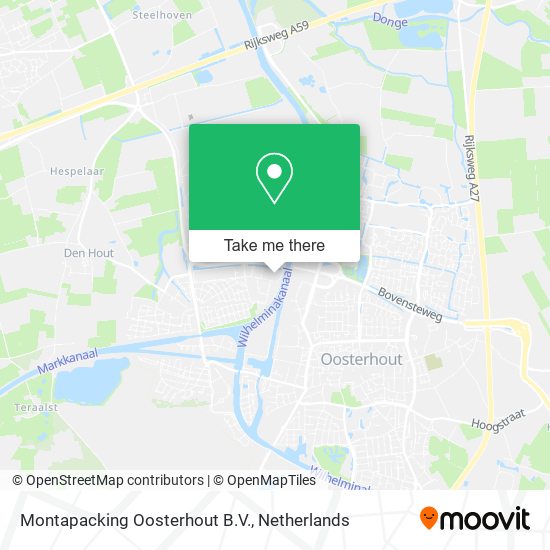 Montapacking Oosterhout B.V. map