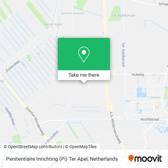 Penitentiaire Inrichting (Pi) Ter Apel map