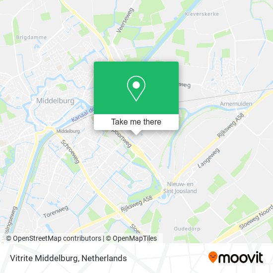 Vitrite Middelburg map