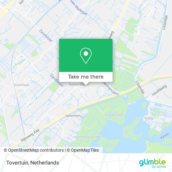 Tovertuin map