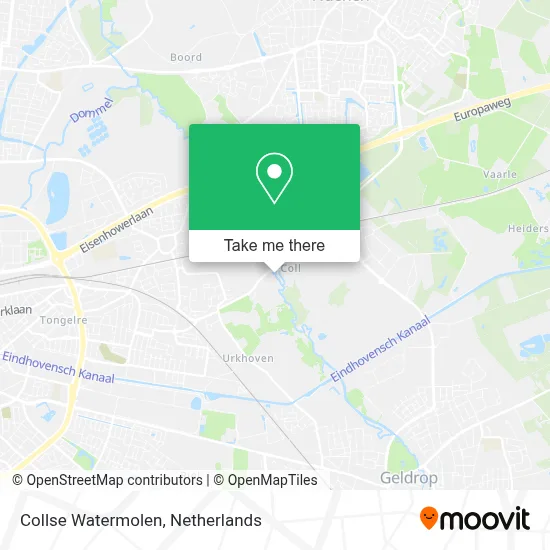 Collse Watermolen map