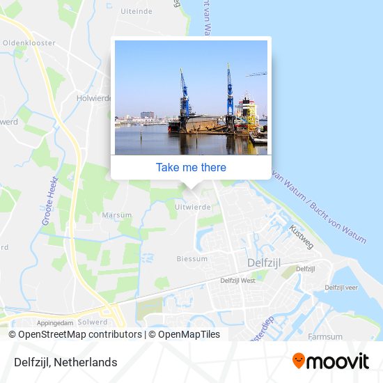 Delfzijl Karte