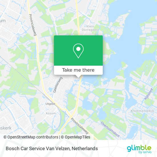 Bosch Car Service Van Velzen map