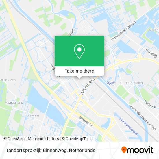 Tandartspraktijk Binnenweg map