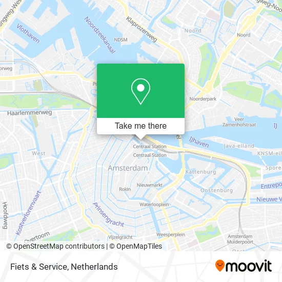 Fiets & Service map