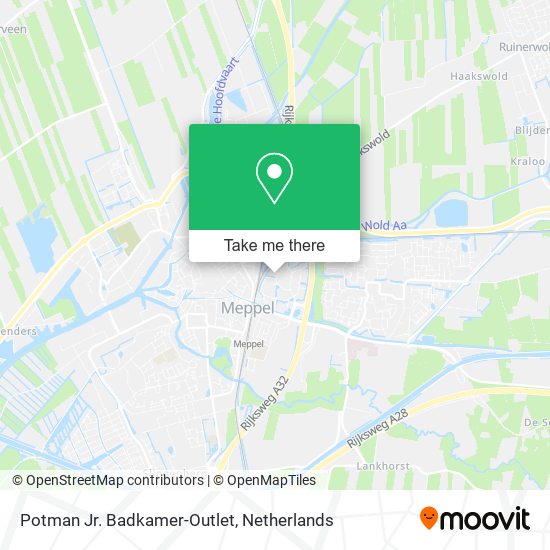 Potman Jr. Badkamer-Outlet map