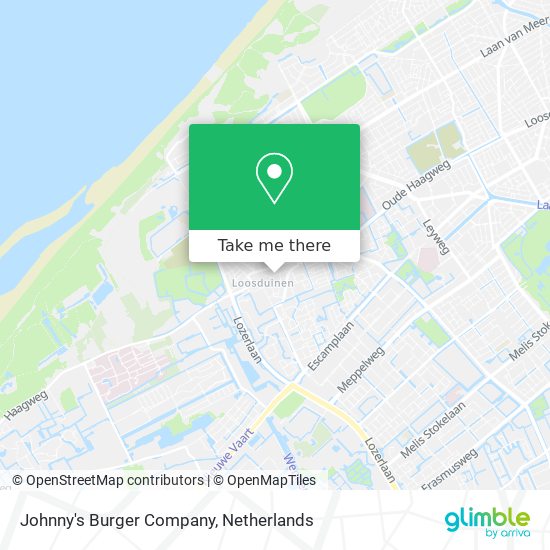Johnny's Burger Company Karte