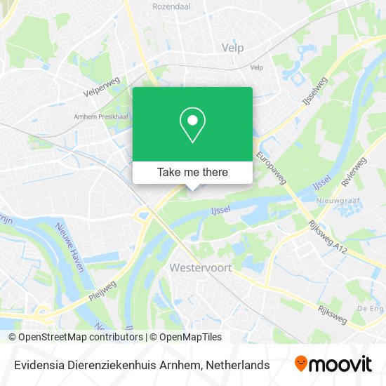 Evidensia Dierenziekenhuis Arnhem Karte