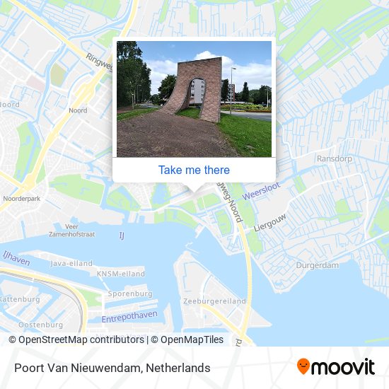 Poort Van Nieuwendam Karte