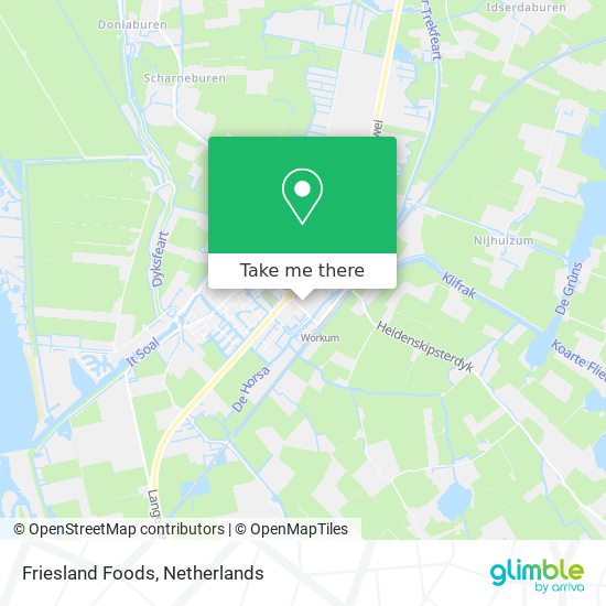 Friesland Foods map