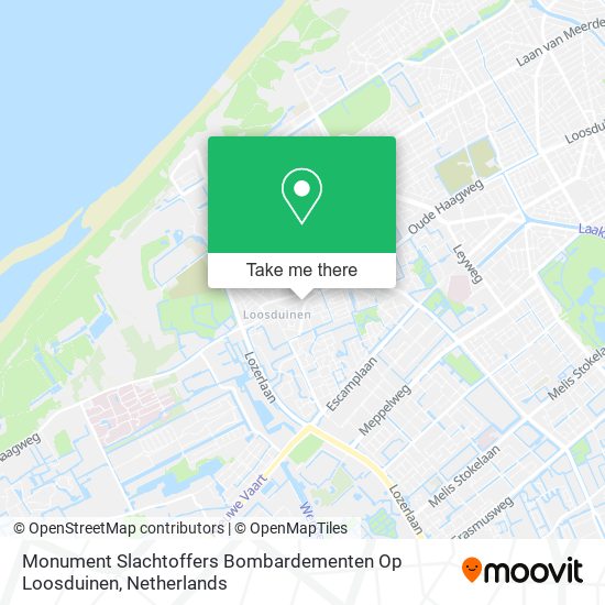 Monument Slachtoffers Bombardementen Op Loosduinen map