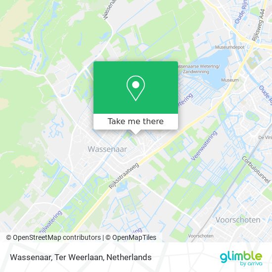 Wassenaar, Ter Weerlaan Karte