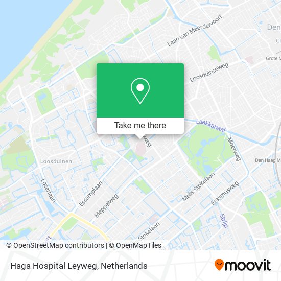 Haga Hospital Leyweg map