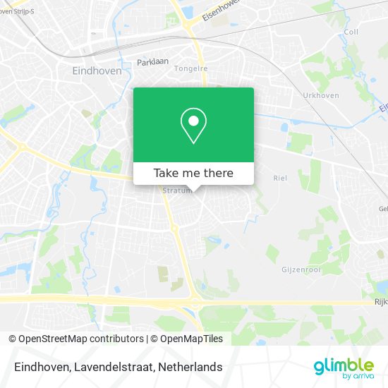 Eindhoven, Lavendelstraat Karte