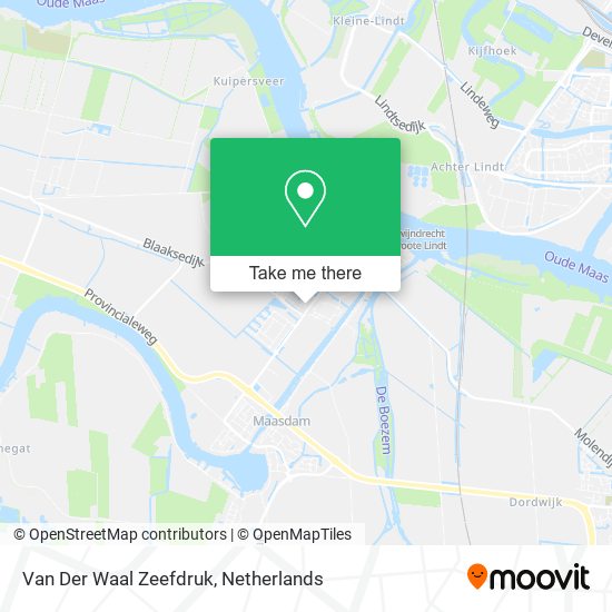 Van Der Waal Zeefdruk map