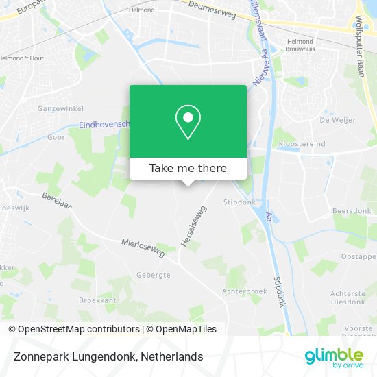 Zonnepark Lungendonk Karte