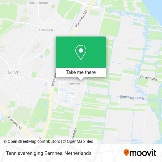 Tennisvereniging Eemnes map