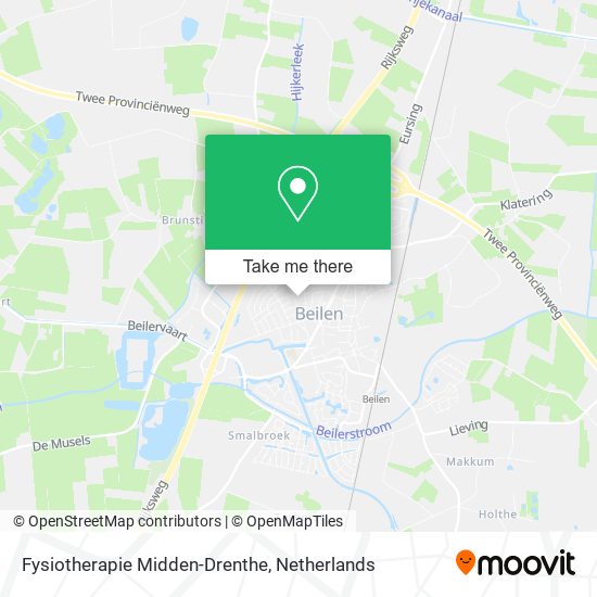 Fysiotherapie Midden-Drenthe Karte