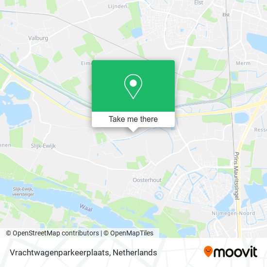 Vrachtwagenparkeerplaats map