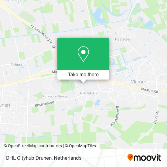 DHL Cityhub Drunen map