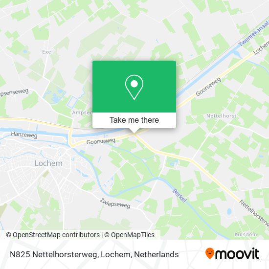 N825 Nettelhorsterweg, Lochem map