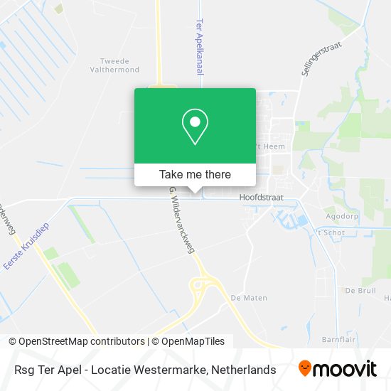 Rsg Ter Apel - Locatie Westermarke map