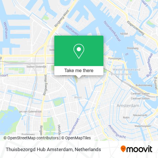 Thuisbezorgd Hub Amsterdam map