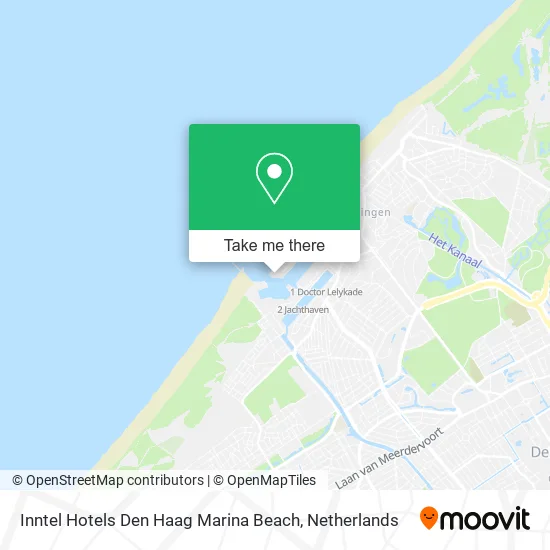 Inntel Hotels Den Haag Marina Beach map