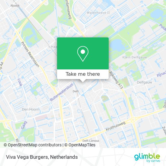 Viva Vega Burgers map