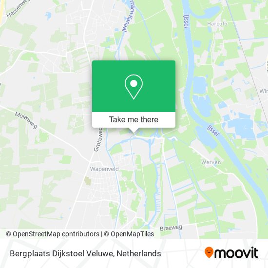 Bergplaats Dijkstoel Veluwe map
