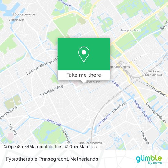 Fysiotherapie Prinsegracht map