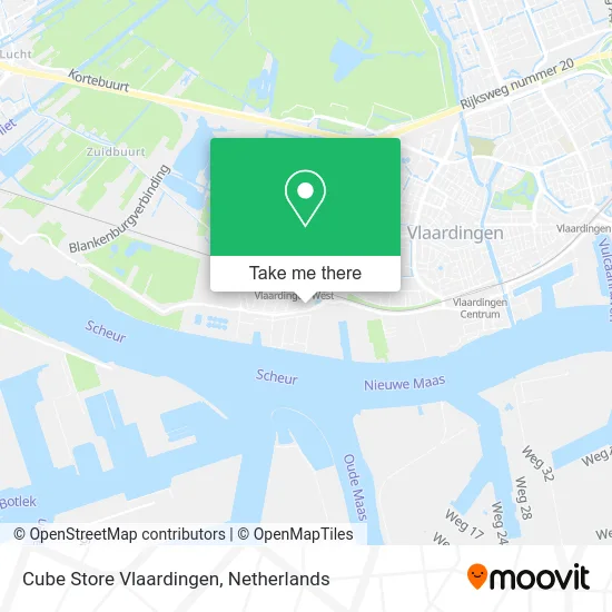 Cube Store Vlaardingen map