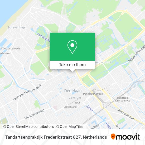 Tandartsenpraktijk Frederikstraat 827 map