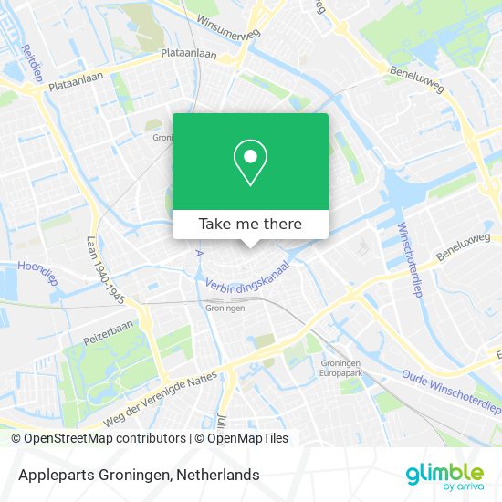 Appleparts Groningen map