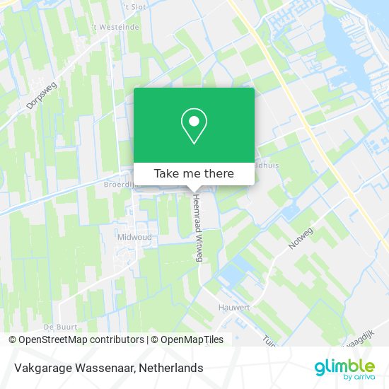 Vakgarage Wassenaar map