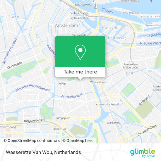 Wasserette Van Wou map