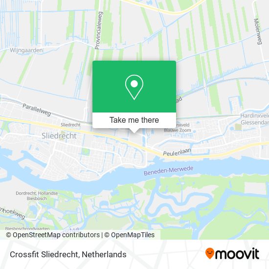 Crossfit Sliedrecht map