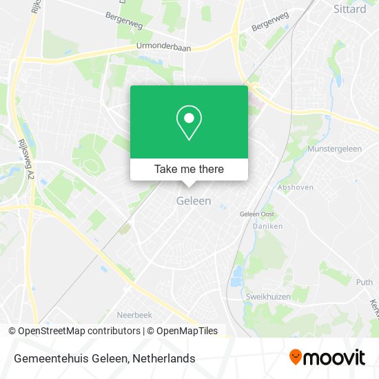 Gemeentehuis Geleen map