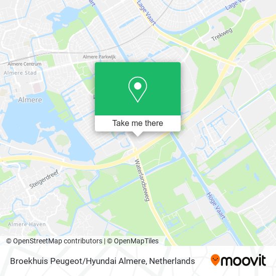 Broekhuis Peugeot / Hyundai Almere map