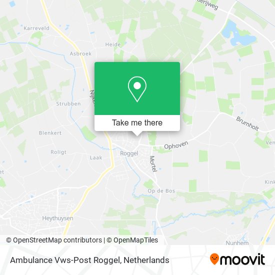 Ambulance Vws-Post Roggel map