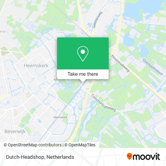 Dutch-Headshop map