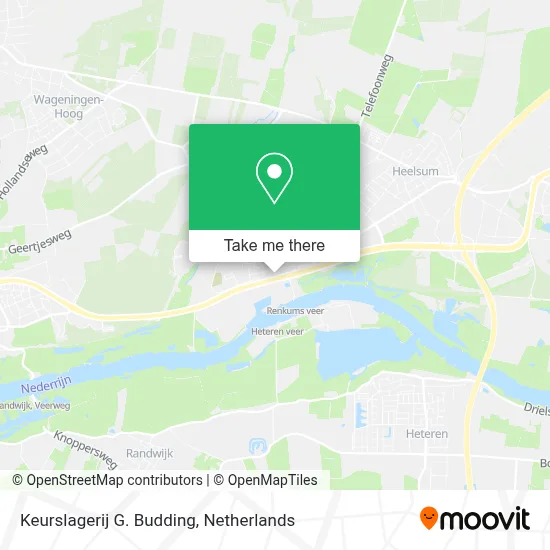 Keurslagerij G. Budding map