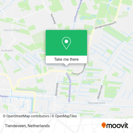 Tiendeveen map