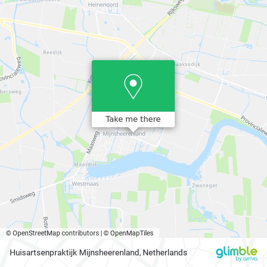 Huisartsenpraktijk Mijnsheerenland map